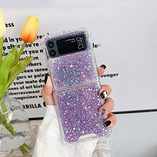 Coque Galaxy Z Flip 4 rigide violette pour protéger des rayures sans masquer le design