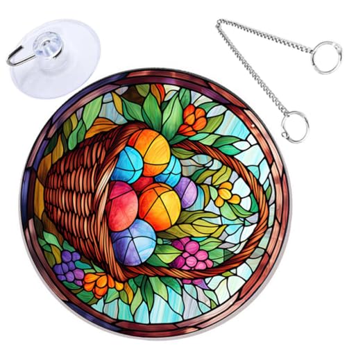 Adorno colgante de Pascua con gancho de succión potente y visibilidad doble cara 3