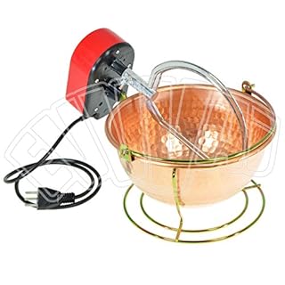 No marca Vigor Blinky 94100-20 Paiolo con Mescolatore, Rame, Vasca 3 Litri, Diametro cm 26