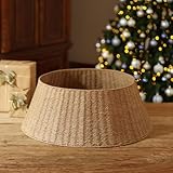 Collar rústico para árbol de Navidad de granja, estable e inodoro