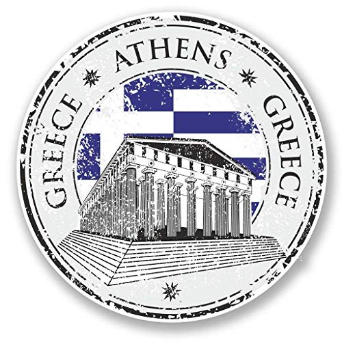 Greece Athens Round Metal 0.75" Lapel Pin Hat Shirt Pin Tie Tack Pinback2