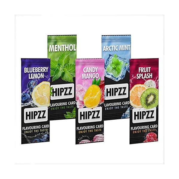 Hipzz Aromakarte 5 Sorten Aromen Premium Flavor Card/Aroma Karte (Menthol, 100) – Bild 3