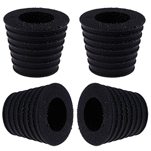 LOCOLO 4 Pack Umbrella Pole Wedge Fits 1.5 Inch Umbrella, Umbrella Cone for Patio Table Hole Opening Base 1.9 to 2.6 inch (4, Black)