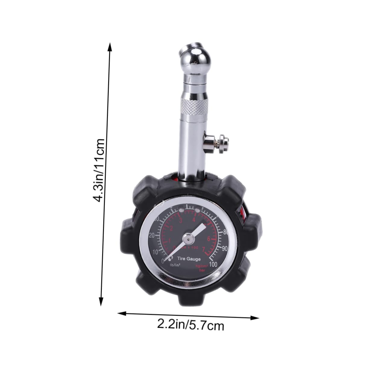 PRETYZOOM Shockproof Digital Tire Pressure Gauge for Cars Suvs Trucks High Pressure Easy One Hand Operation Accurate Readings for Safe Driving Black