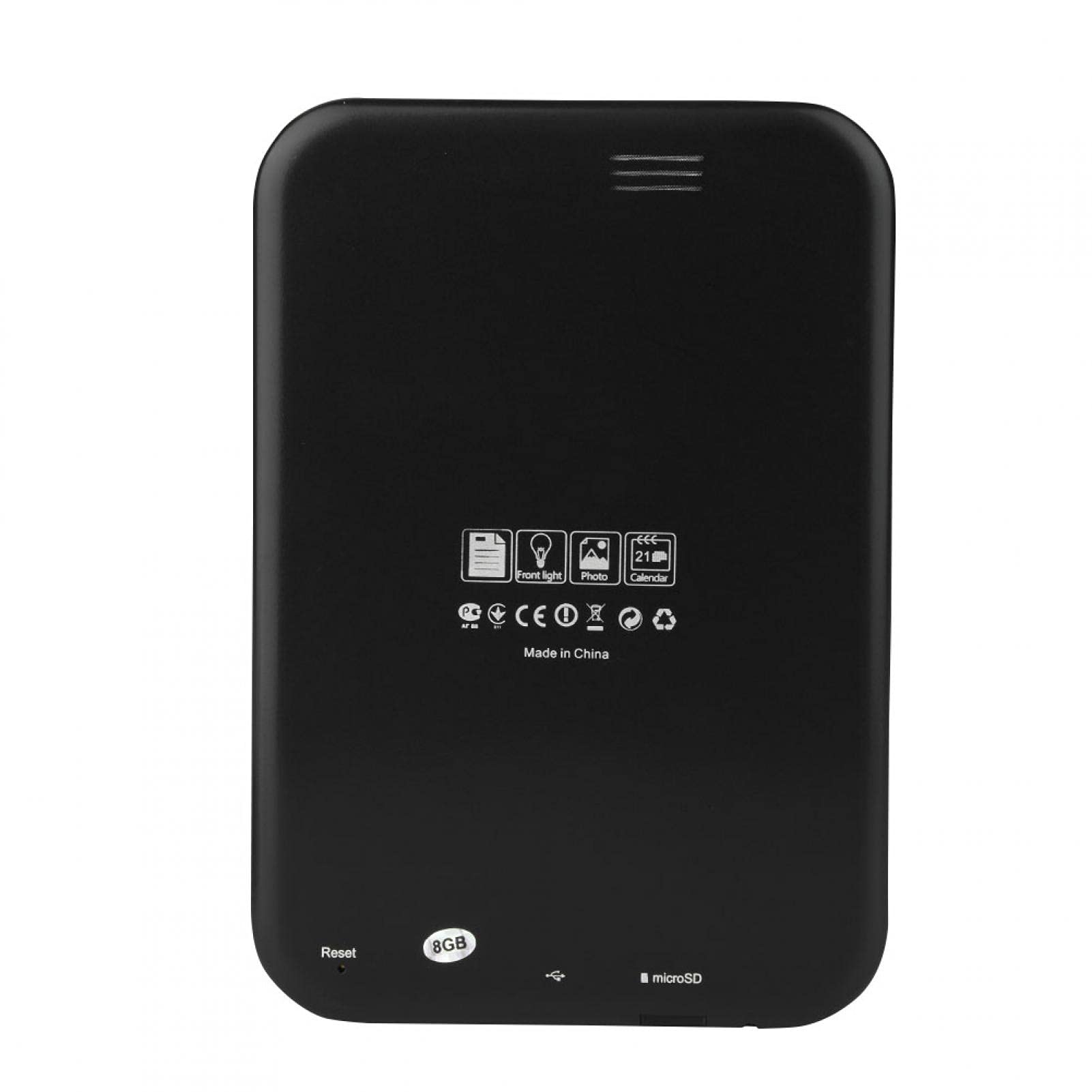Lettura di Libri digitali, Schermo a Inchiostro elettronico per e-Reader per BK-6006 per Uso Domestico(Nero, 8G)