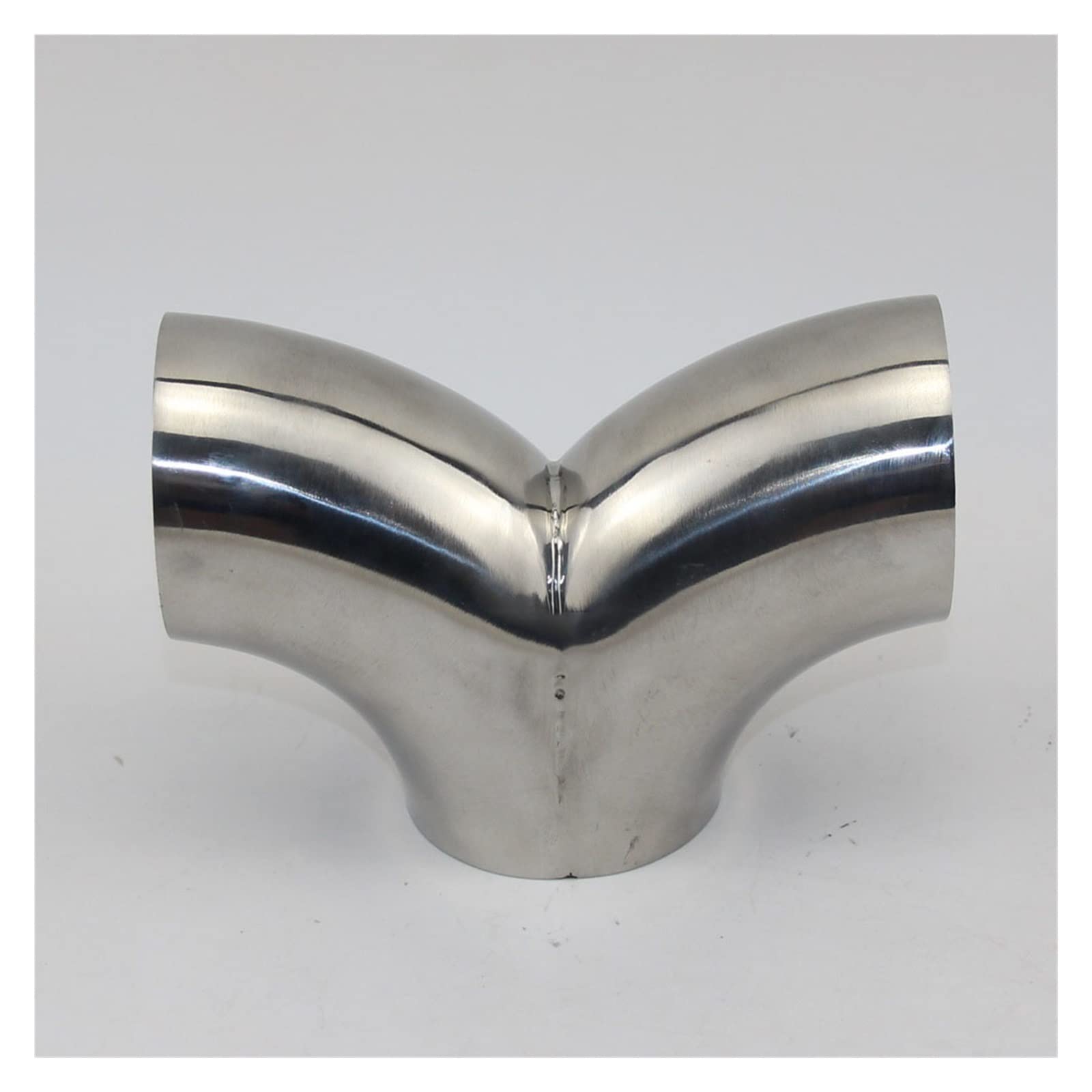 Tubería de 19-89 mm Sobredosis Soldadura en el Trasero Codo en Forma de Y 3 vías Sus 304 Adecuado (Color : 76mm x 2 mm)