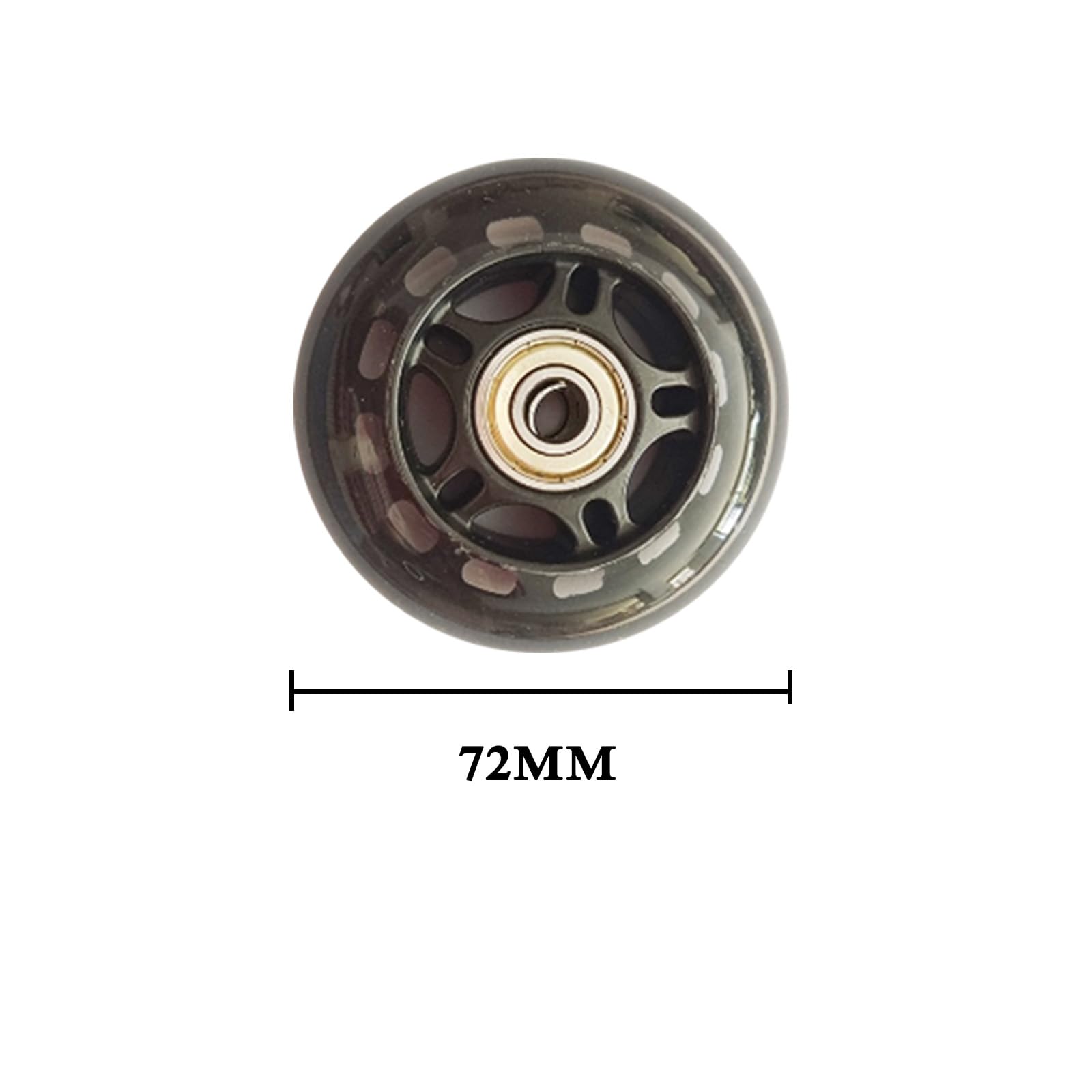 8 Pack Roues de Skate en Ligne 82A w/Roulements 72MM, Roues à Bagages, Remplacement des Roues de Meubles pour Le Remplacement des Roues de Patin à roulettes, Roues de Patin à roulettes