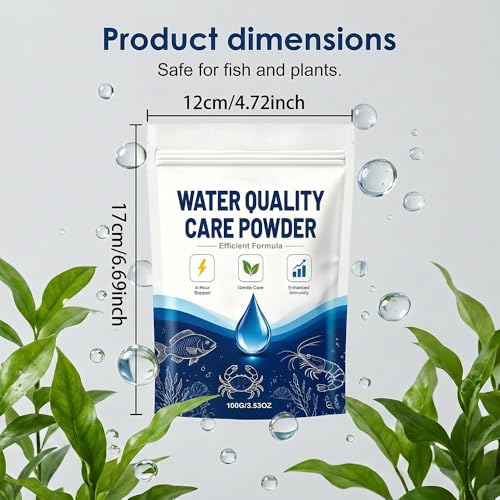 Image of Aquarium Care Powder for Pond and Aquarium, 2026 New Easy-Mix Water Care Powder for Freshwater Fish Shrimp Crab (1)