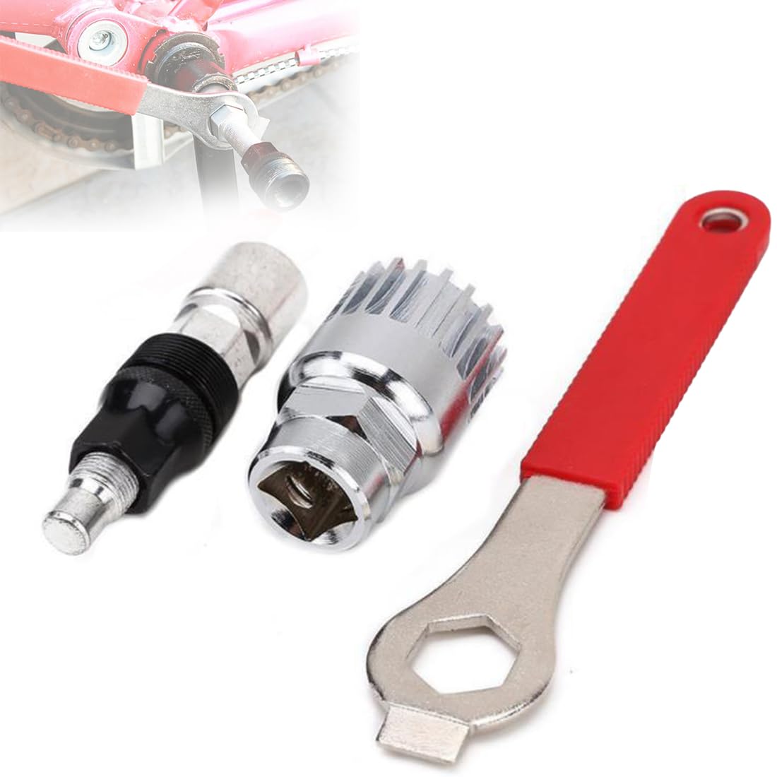 Extracteur De Manivelle De Pédalier De Vélo Avec Clé 16mm - Outil De Démontage En Acier Carbone Pour Réparation Vélo