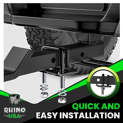 image for Rhino USA Hitch Tightener Anti-Rattle Clamp - Heavy Duty Steel Stabili