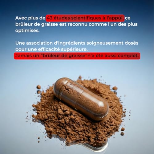 Brûleurs De Graisse Puissant ✗ Basé sur 43 études scientifiques ✗ Hautement Dosé ✗ Augmentation du Métabolisme ✗ Déstockage Des Graisses ✗ Coupe-faim ✗ Perte de poids ✗ – Image 6