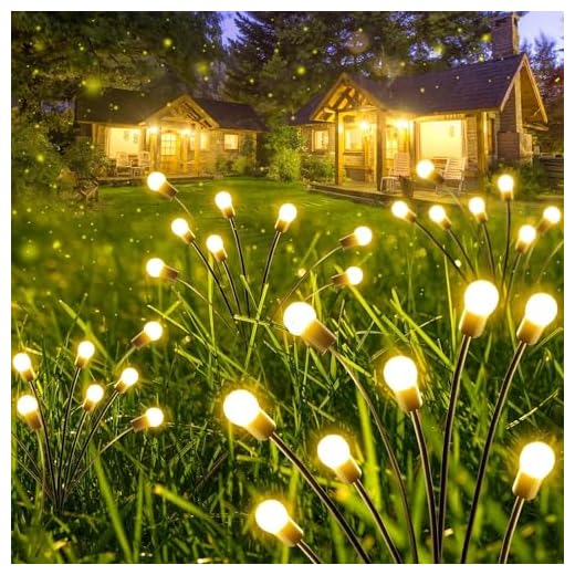 10-Pack Solar Garden Lights for Outdoor Decor