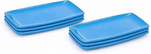 Miniatura 28 de Mintra Home - Platos reutilizables para servir (verde azulado, cuadrado, 2 unidades (14 pulgadas)