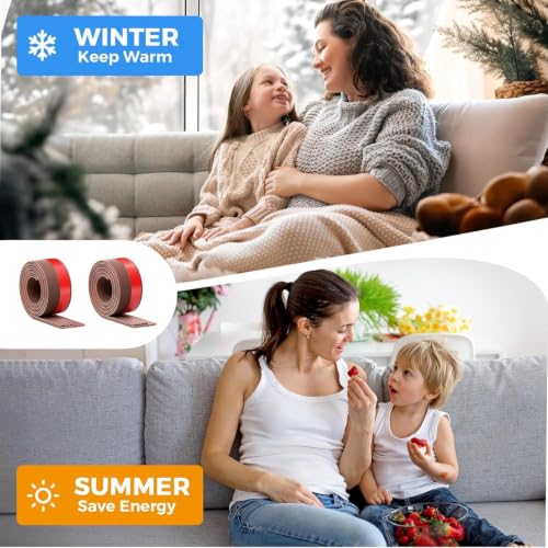 Image of TEKCOOL Silicone Door Bottom /Under Gap Filler Rubber Sealing Strip, Door Sealer Strip for Cockroach, Insect and Bugs, Seal Air & Dust, Brown, 39 inches;