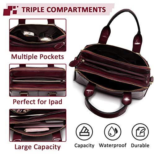Bolso Satchel para mujer de cuero sintético con asa superior miniatura 5