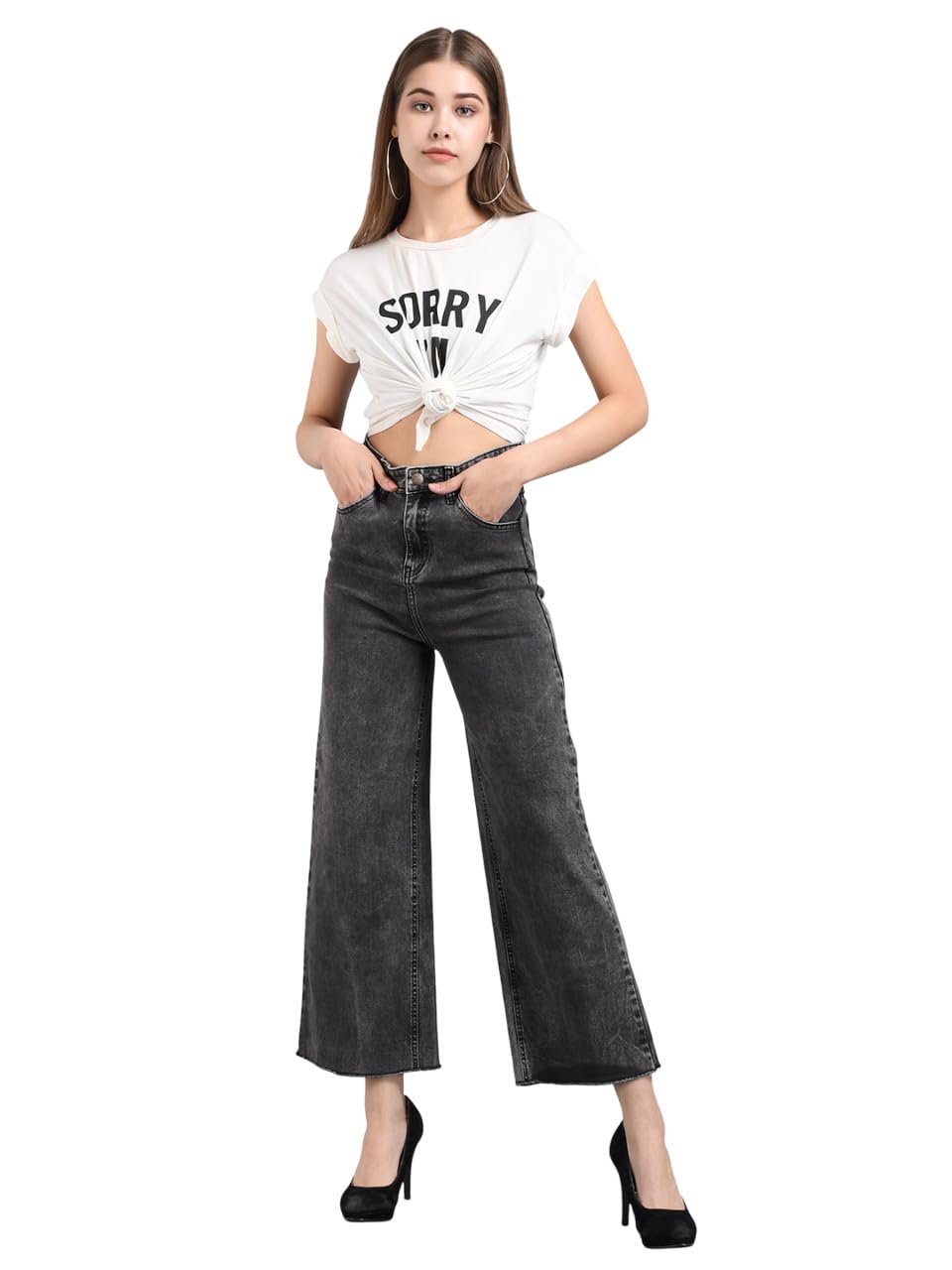 kotty Women's Regular Fit Jeans – Slim Through Hip with Straight Leg Design-picture-42