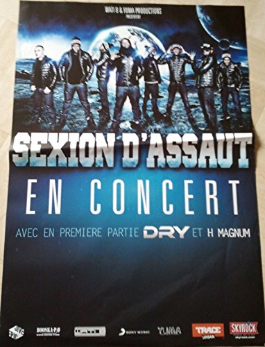Poster Sexion D'Assaut En Concert grand format 70X100Cm pour salon