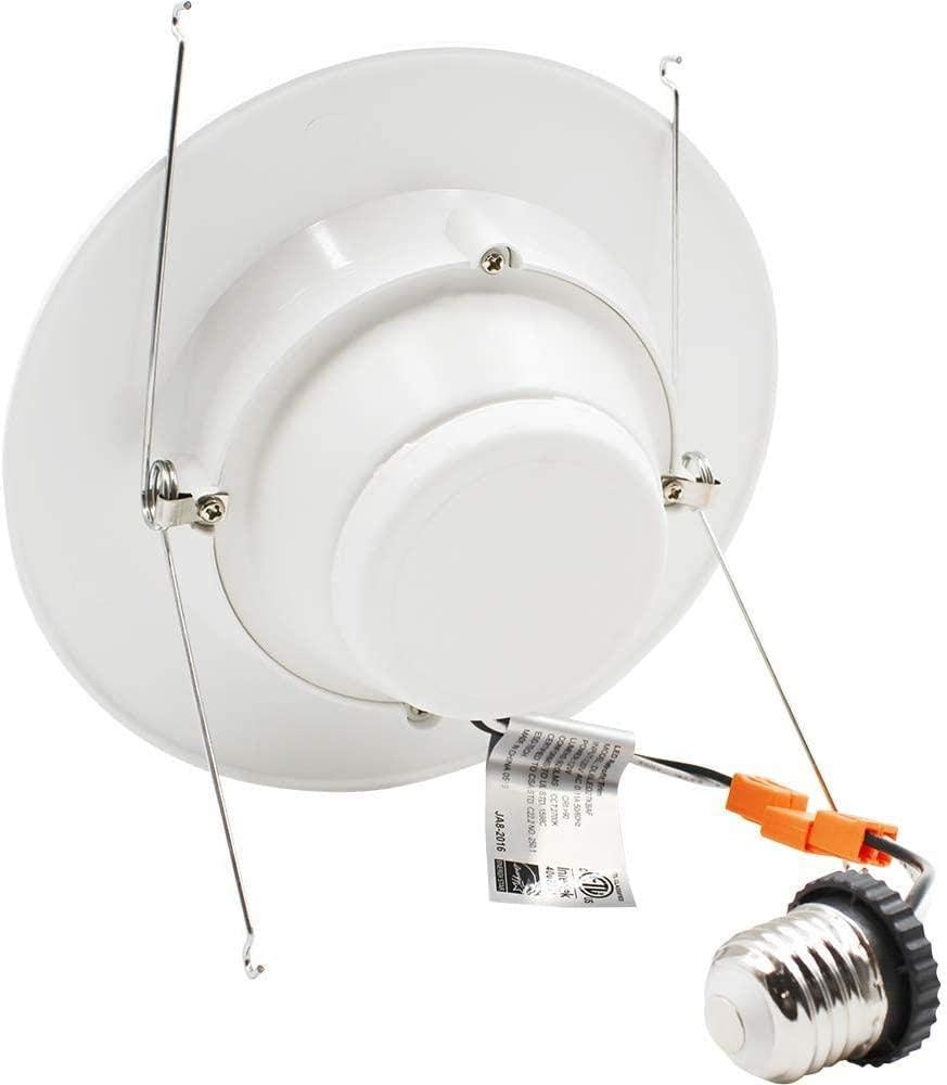 Exclusive Discount 🔥 5/6” Inch LED Recessed Lighting Dimmable Retrofit Downlight Bulb Fixture 12 Watt = 100 Watt White Round Trim Baffle JA-8 Energy Star UL (Baffled, 2700K/Soft, 12 Pack) Best Seller 5/6” Inch LED Recessed Lighting Dimmable Retrofit Downlight Bulb Fixture 12 Watt = 100 Watt White Round Trim Baffle JA-8 Energy Star UL (Baffled, 2700K/Soft, 12 Pack)