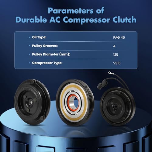 Image of ECCPP AC Compressor Clutch Kit for Hyundai Elantra L4 1.8L 2.0L 2007-2012