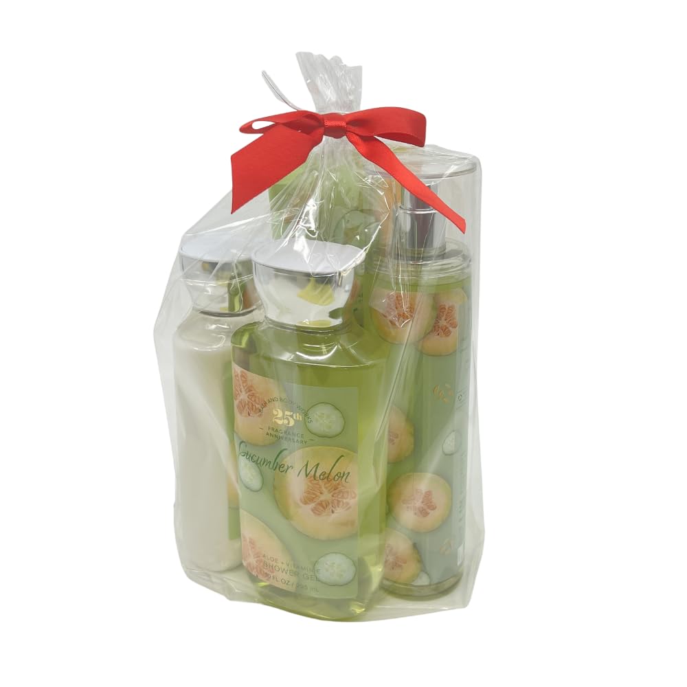 Amazon.com : Bath & Body Works CUCUMBER MELON 4-piece Gift Set
