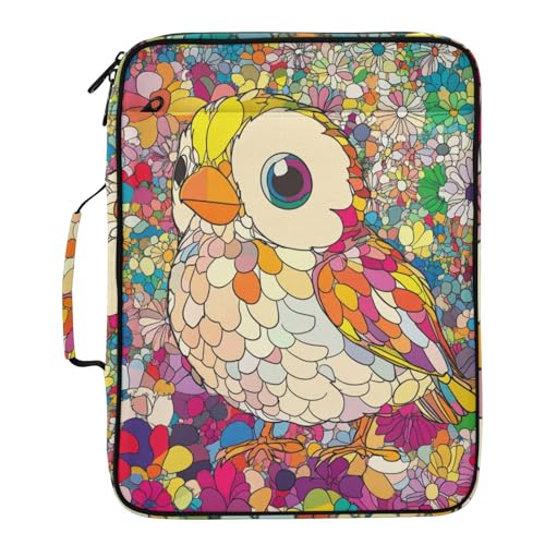 Carpeta de archivos con cremallera Lovebird y 7 bolsillos A4 para oficina
