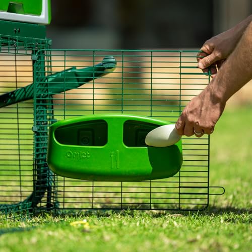 Image of Omlet Chicken Feeder | Made of Hygienic, Easy to Clean Plastic | Attaches to Your Run with Strong Steel Clips | Compatible with Chicken Runs & Omlet Chicken Coop Runs