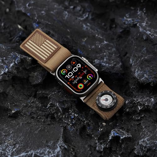 Brújula Micro SnapHook Tefeca para bandas con superficie de loop miniatura 3