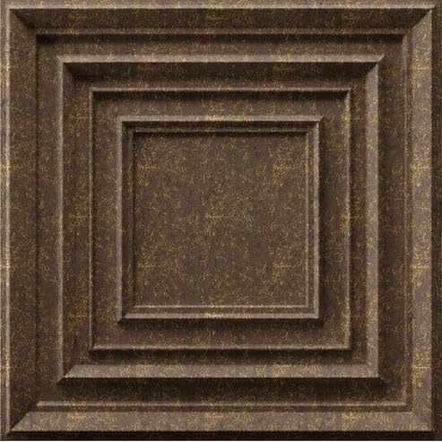 Image of Kayra Decor 3D PVC Wall Panels for Bedroom & Living Room | Accent Design | Magnum Brown Color | 19.7 x 19.7 Inch | Pack of 12 | 32.28 Sq Ft