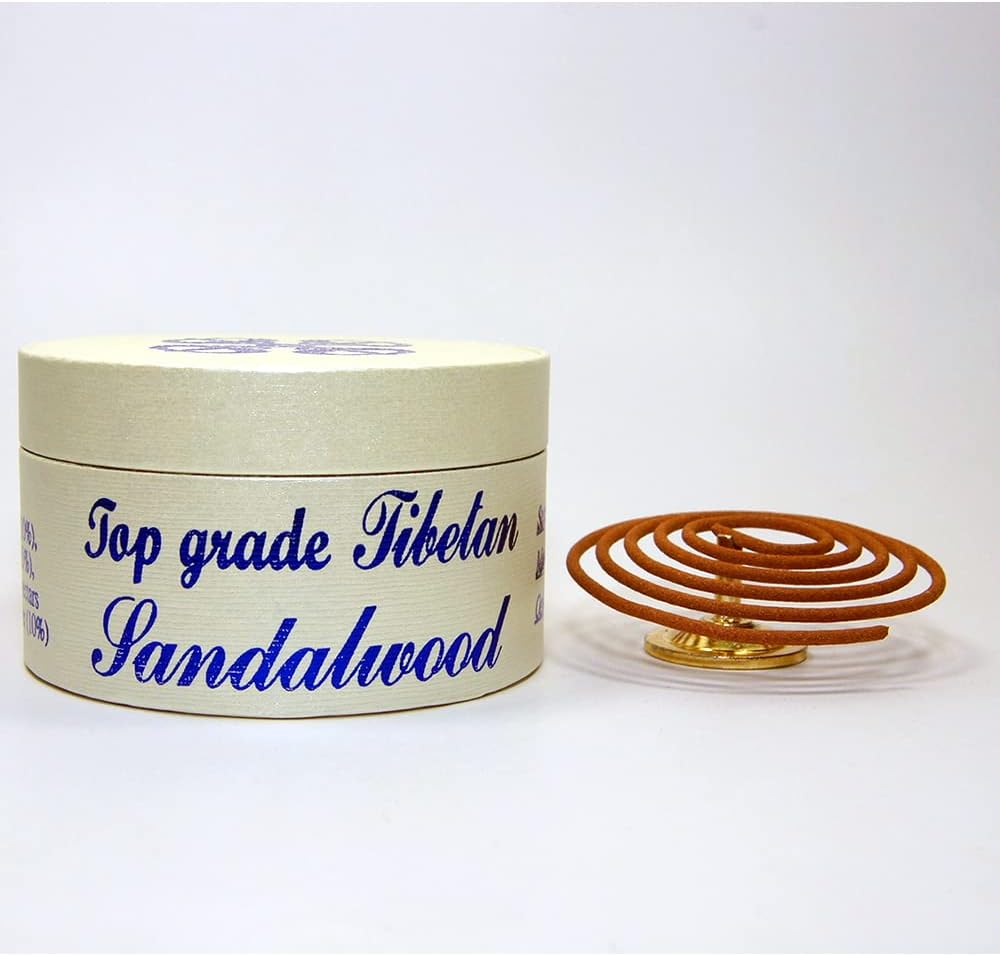 [Bosen] Top Grade Tibetan Sandalwood - 24 Pieces 4-Hour Coil - 100% Natural - J003S