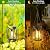 Solar Hanging Lanterns Outdoor: 2 Pack Metal Solar Hanging Lights with Hook, Bright - Warm Waterproof LED Lanterns for Outside, Classic Decorative Solar-Powered Light for Yard Garden Patio Porch Decor