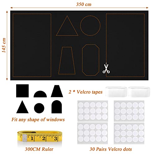LUCMO Blackout Blinds 350 x 145 CM - Image 4