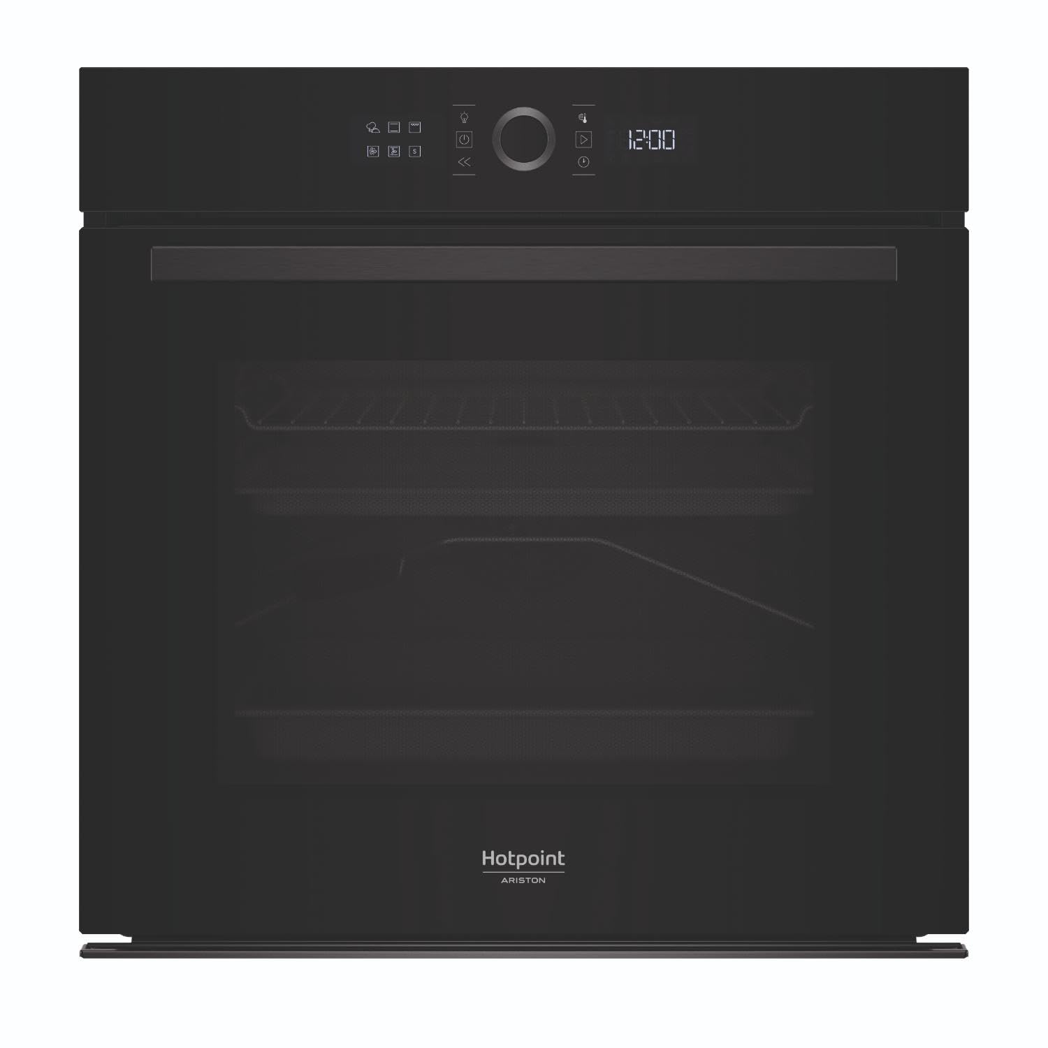 Hotpoint - HA4S80PM0BA Four Encastrable Pyrolyse 73L - 14 Modes de Cuisson, Multifonction - Nettoyage Pyrolytique et Hydrolytique - Classe Énergétique A+ - Noir