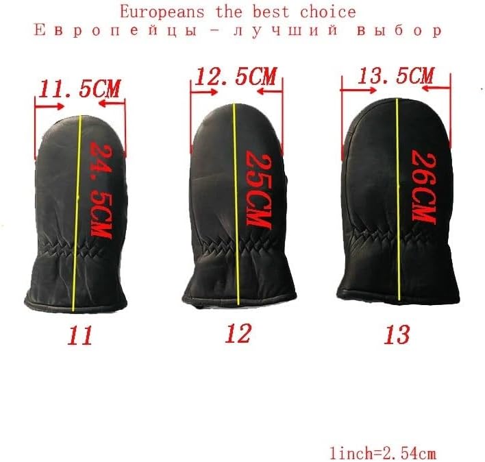 Men Gloves Genuine Glove, for Winter Outdoor Warm Thickening Thermal