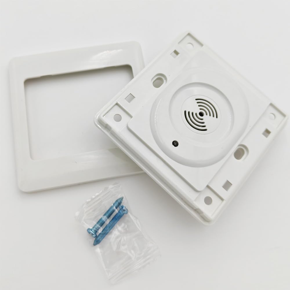 Gebildet 2Stück Klatschton-aktivierte Schalter,Sprachlicht Klatschton Steuerungsschalter,kabellose Wand Klangaktivierungsschaltersteuerung für Schlafzimmer,Küche,Dachboden,TV-Geräte,12~250V/1Ampere