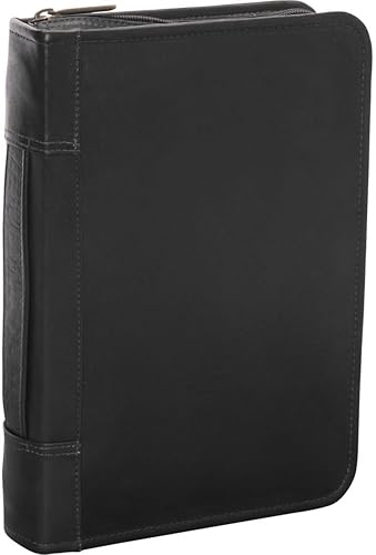 David King & Co. 7x 10con cierre 3Ring Agenda Negro, Negro), 618B