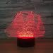 Produktbild Boot 3D Nachtlampe LED Bunte Berührung Acryl LED Nachtlicht Luminaria De Mesa USB LED 3D Lampe