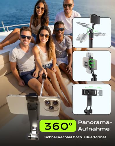 Selfie Stick & Handy Stativ bis 170cm 3-in-1 für Smartphone – Ansicht 7