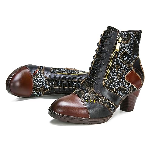 Metcandy Superladystar'S Retro Handmade Leather Ankle Boots thumb #2