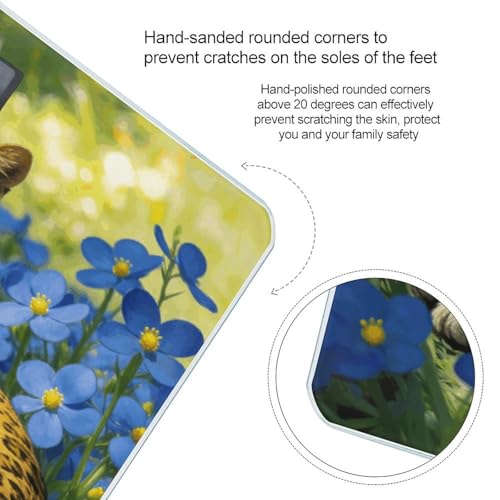 Báscula digital de baño Leopard Blue Flowers 180 kg miniatura 4