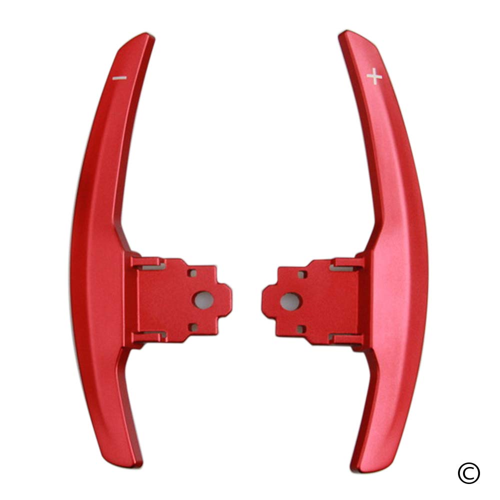 NULLA Steering Wheel Shift Paddle Blade Shifter Extension for 1 2 3 4 5 6 7 Series X1 X2 X4 X5 X6 Accessories Aluminum Alloy (red)