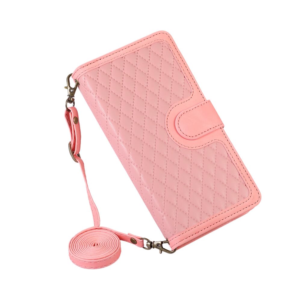 Étui Google Pixel 9A rose avec sangle arrière pour des déplacements libres - 8
