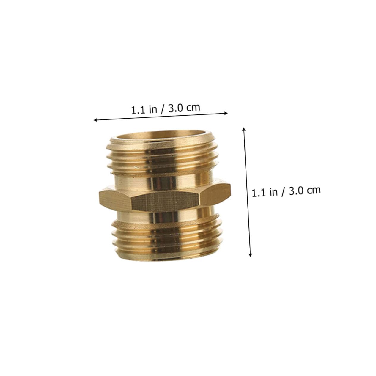 Mipcase 4 Set Giunto di Prolunga Tubo Acqua Garden Hose Raccordi Irrigazione Valvola Tubo dell'Acqua Ugello Raccordi A Connessione Rapida per Idropulitrice Attacco Tubo 3/4 Ottone 2 Paia*4