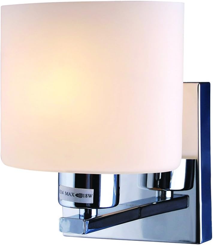 Wall Lights, Wall Lights Indoor Wall Light Lamp, Chrome & Glass, Indoor Glass Shape Chrome Sconce Lighting Corridor E14 40W