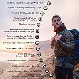 Ticwatch Pro 5 Android Smartwatch dla mężczyzn Snapdragon W5+ Gen 1 Wear OS Smart Watch 80 godzin czasu pracy baterii, śledzenie kondycji, GPS, 5 ATM, wodoodporny, kompatybilny tylko z NFC, Android