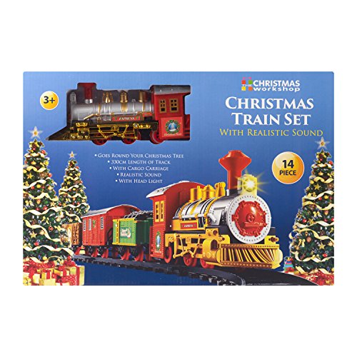 home train for a christmas tree