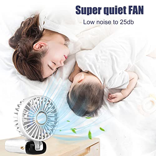 Portable Handheld Turbo Fan 4000mAh USB Rechargeable Personal Hand Held fans 5 Gear Wind - Image 4