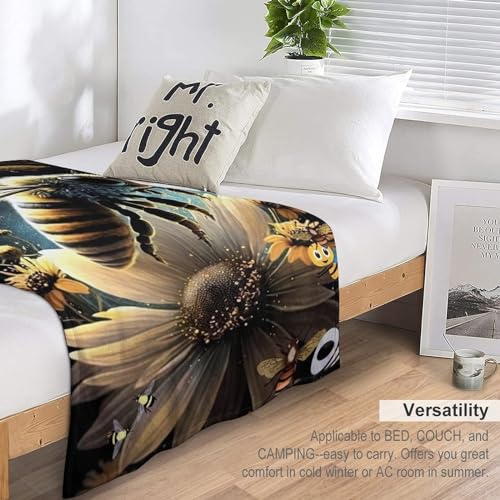 Couverture canapé abeille pour vos soirées cocooning et nuits douces au salon