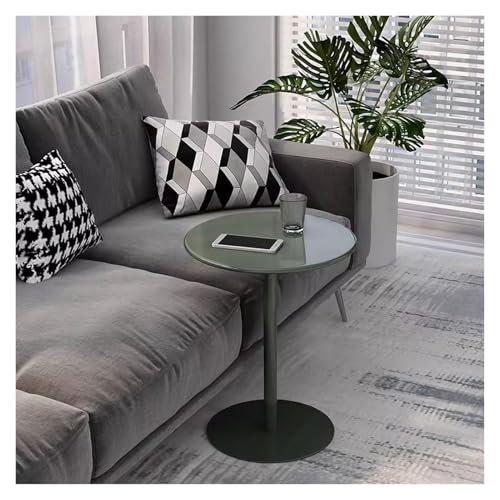 Failjierue Mesa De Bar Redonda con Base De Metal, Estilo Bistró, Mesa Auxiliar Alta O Mesa De Comedor para Cocina Y Sala De Estar. Multiusos como Mesas De Centro Pequeñas.(40x72cm)