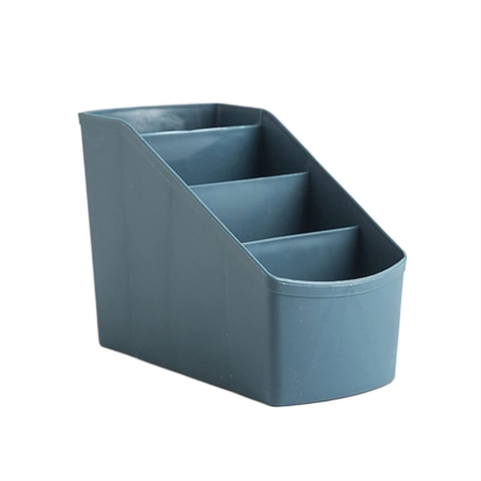 JINGYAN Storage Boxes Remote Control Sundries Storage Box Desktop Finishing Plastic Lattice Stationery Rack Cosmetic(Blue)