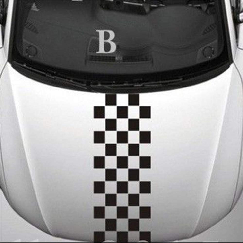 KaaHego Car Bonat Strip B Vinyl Decal Emblem Windows,Sides,Bumper, Hood Car Sticker (Black)